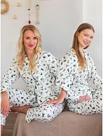 Pyžamo Key LNS 921 B26, s dlhými rukávmi, veľkosti XS–XL, zapínacie Pyžamo Key LNS 921 B26, s dlhými rukávmi, veľkosti XS–XL, zapínacie