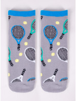 Yoclub Bavlnené ponožky Vzory Farby SKS-0086F-B700 Grey