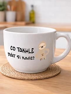CO TAKHLE DÁT SI KAFE? - MEGA XXL keramický hrnek 1000 ml