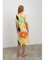 Elegantné dámske šaty 16440 žlté - Vamp