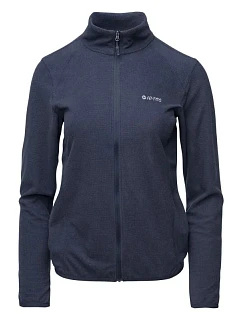 Dámska fleecová mikina Damis II FULL ZIP W 92800621589 tmavomodrá - Hi-Tec