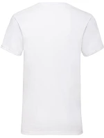 Fruit of the Loom Valueweight V-Neck T Tričko s výstrihom do V 16.1066 biele