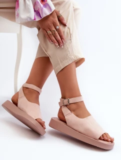Pohodlné dámske sandále na platforme Pink Rubie