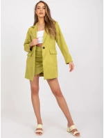 Dámsky kabát 15286 horčicový - FPrice Dámsky kabát 15286 horčicový - FPrice