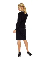 Čierna blúzka s viazaním model 4977360 Čierna blúzka s viazaním model 4977360