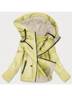 Žltá dámska obojstranná bunda (0955 #)