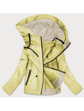 Žltá dámska obojstranná bunda (0955 #)
