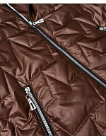 Tenká bunda s kapucňou v čokoládovej farbe (B6027/B6028/B8576-14) Tenká bunda s kapucňou v čokoládovej farbe (B6027/B6028/B8576-14)