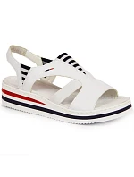 Sandále na platforme Rieker W V02Y5 white Sandále na platforme Rieker W V02Y5 white