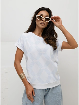 Blúzka RV BZ A1264.87 svetlo modrá