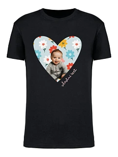 Personalizované pánské tričko s výřezem fotky na podkladu