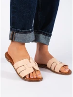 Vynikajúce dámske hnedé ponožky na podpätku bez päty Vynikajúce dámske hnedé ponožky na podpätku bez päty