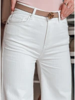 Dámske nohavice LEGBLISS white FashionStreet so širokými nohavicami UY2676