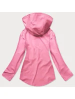 Svetloružová mikina s asymetrickou spodnou časťou (HD153-25)