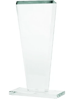 Sklenená trofej s matným podstavcom