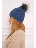 Daria K217 džínsová fleecová čiapka