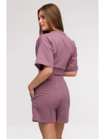 B295 Šortky s vreckami s aplikáciami - vres