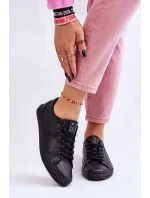 Dámske klasické kožené tenisky Black Misima