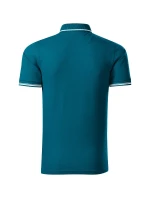 Jednofarebné pánske polo tričko Perfection petrol