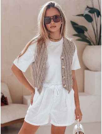Dámske šortky RELAX TIME white FashionStreet SY0462 Dámske šortky RELAX TIME white FashionStreet SY0462