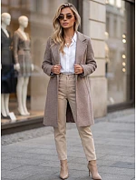 Dámsky klasický jednořadový kabát Fango FashionStreet NY0815 Dámsky klasický jednořadový kabát Fango FashionStreet NY0815
