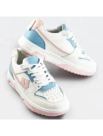 Bielo-svetlo modré dámske športové topánky (AD-555)