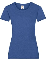 Fruit of the Loom Lady-Fit Valueweight T Dámske tričko 16.1372 retro melírované kráľovské modré