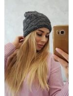 Fleecová čiapka Edyta K298 graphite