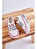 Dziecięce Materiałowe Trampki BIG STAR KK374048 Białe