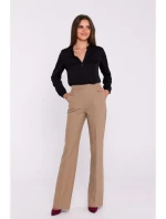 S371 Nohavice Bootcut - béžové S371 Nohavice Bootcut - béžové