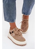 Dámske topánky na platforme A209 beige - Sweet Shoes Dámske topánky na platforme A209 beige - Sweet Shoes