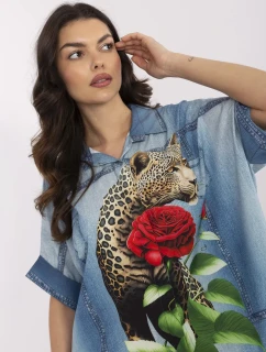 Košeľa DHJ KS 19007 7.85 modrá