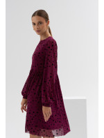 Monnari Dress Dievčenské šaty z priehľadnej látky Multi Purple