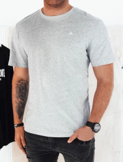 Pánske sivé tričko s potlačou FashionStreet RX5468