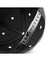 Beechfield B 610C 5-panelová snapbacková čiapka s kontrastným lemom 53.610C čierna/fuchsiová