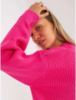 Dámsky sveter LC SW 0267 fluo ružový