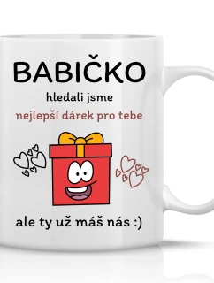 Najlepší darček pre bábätko - klasický biely keramický hrnček 300 ml