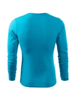 Pánske tričko Fit-T LS tyrkysové