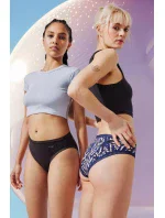 Dámske nohavičky GO Crush High leg C3P - BLUE - modré M008 - SLOGGI Dámske nohavičky GO Crush High leg C3P - BLUE - modré M008 - SLOGGI