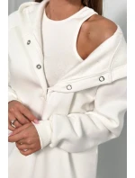 Súprava mikiny, topu a legín 3 v 1 ecru