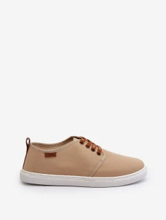 Tenisówki Trampki Męskie Big Star NN176001 Memory Foam System Beżowe