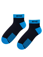 Ponožky Bratex D-901 čierna/tyrkysová