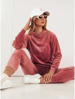 VIP PRIVATE dámsky velúrový set ružový FashionStreet AY0868