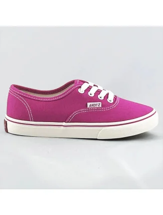 Dámske šnurovacie tenisky vo fuchsijovej farbe (A8865)