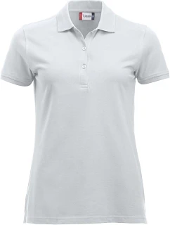 Clique Classic Marion S/S Dámske piqué polo z hustej bavlny 67.8246 biele