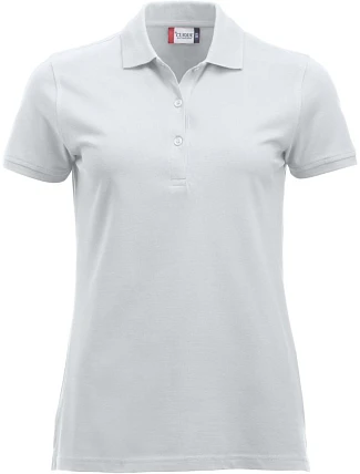 Clique Classic Marion S/S Dámske piqué polo z hustej bavlny 67.8246 biele Clique Classic Marion S/S Dámske piqué polo z hustej bavlny 67.8246 biele