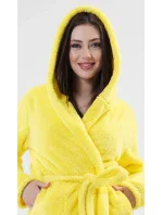 Dámsky župan krátky s kapucňou Citrón Dámsky župan krátky s kapucňou Citrón