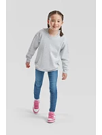 Fruit of the Loom Classic Kids Set-In Sweat Detská mikina 16.2041 retro heather green