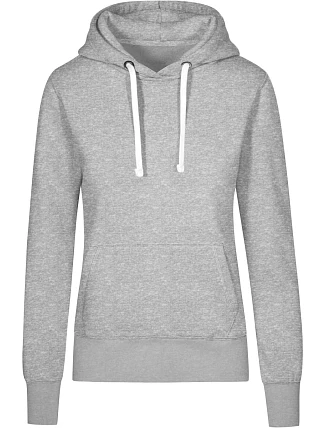 Promodoro 1781 Dámska mikina s kapucňou „X.O“ 40.1781 heather grey Promodoro 1781 Dámska mikina s kapucňou „X.O“ 40.1781 heather grey