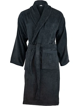 The One Towelling Organic Bathrobe Župan z organickej bavlny 48.1084 antracit